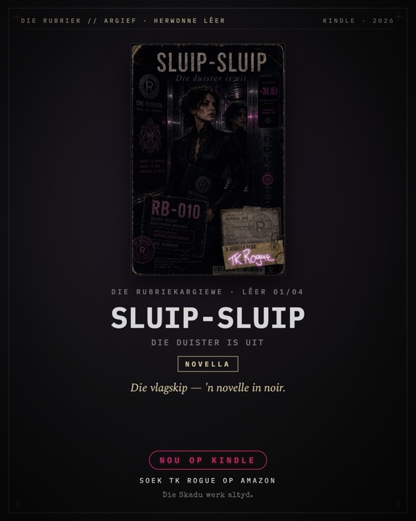 Sluip-Sluip: Die Duister is Uit — Kindle